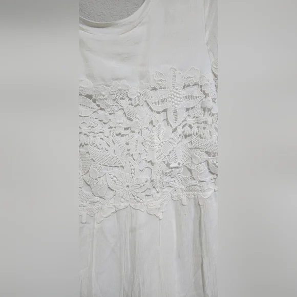 Abercrombie & Fitch Classic White Lace Mini Dress Size S - Picture 6 of 15
